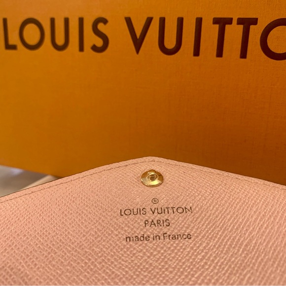 LOUIS VUITTON Sarah Wallet and WOC Monogram Coated Canvas Rose Ballerine Pink - Picture 6 of 13